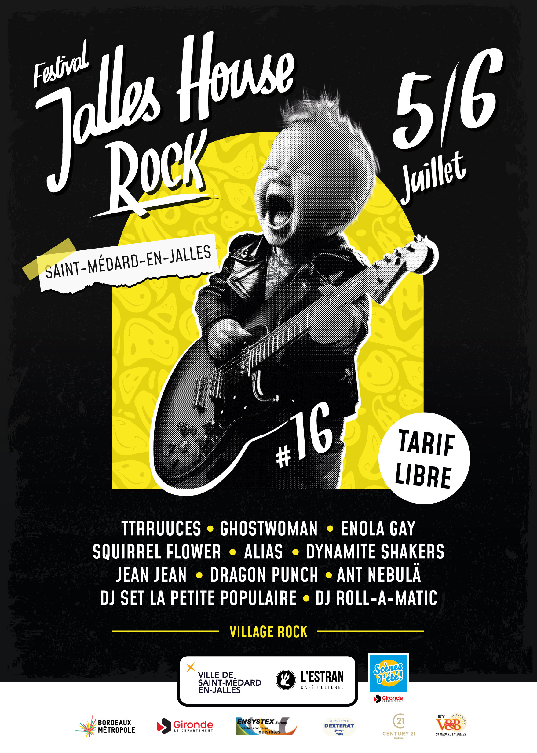 Affiche festival Jalles house rock 2024