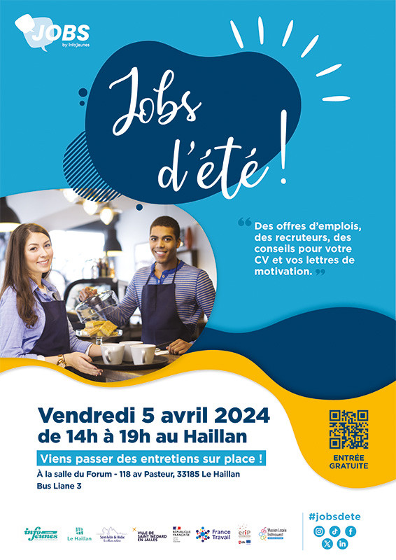 Affiche Jobs d'été 5 avril 2024